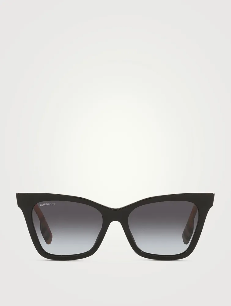 Square Sunglasses With Vintage Check