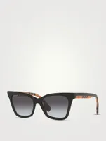 Square Sunglasses With Vintage Check