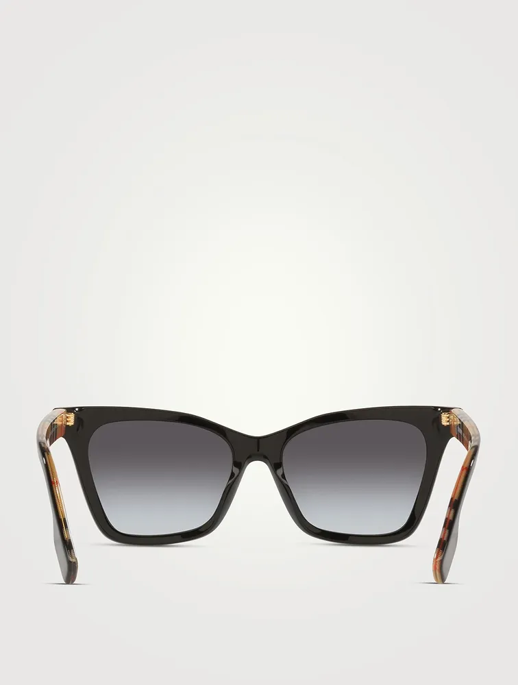 Square Sunglasses With Vintage Check