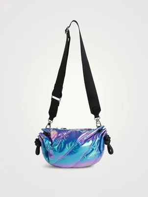 Small Iridescent Recycled Tech Duffle Bag