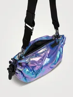 Small Iridescent Recycled Tech Duffle Bag