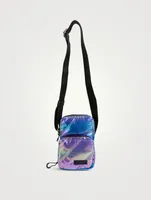 Mini Iridescent Recycled Tech Crossbody Bag