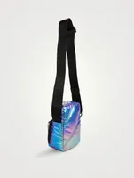 Mini Iridescent Recycled Tech Crossbody Bag