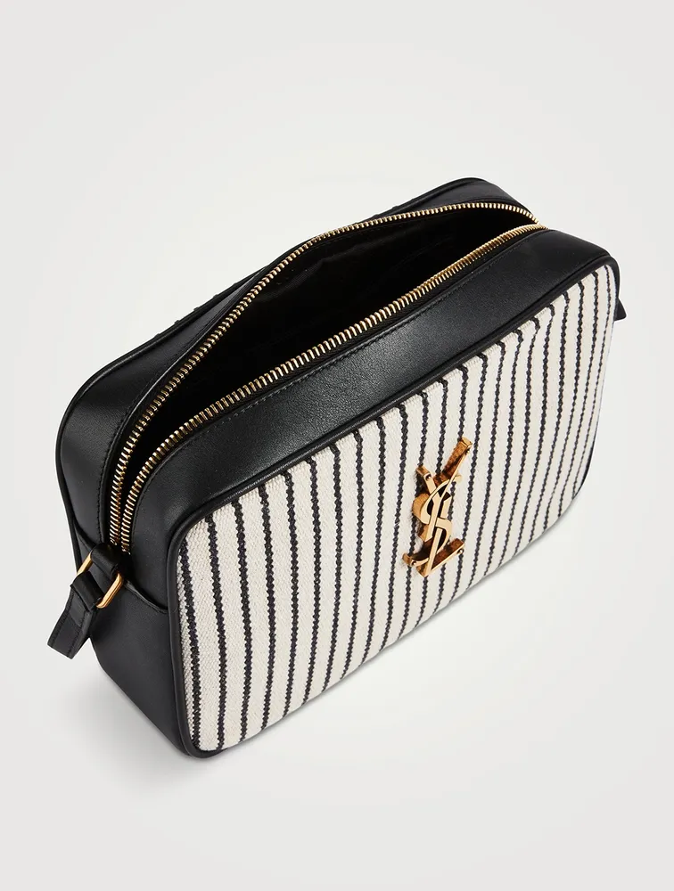 Mini Lou YSL Monogram Canvas Camera Bag In Stripe Print