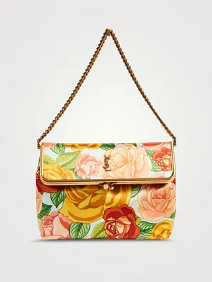 Medium Fanny Shoulder Bag In Floral Print