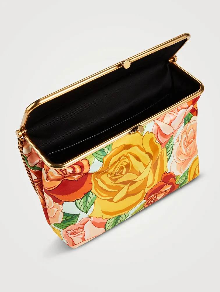 Medium Fanny Shoulder Bag In Floral Print
