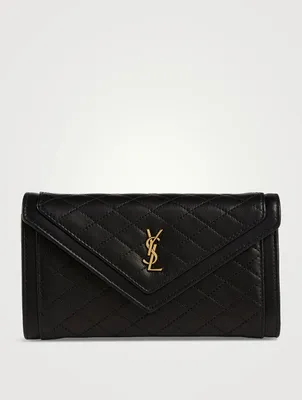 Large Gaby YSL Monogram Leather Wallet