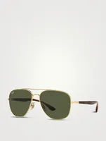 RB3683 Metal Square Aviator Sunglasses