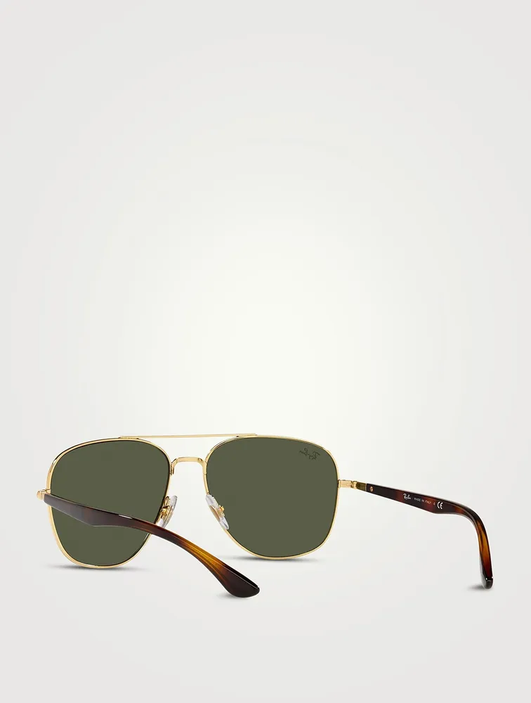 RB3683 Metal Square Aviator Sunglasses