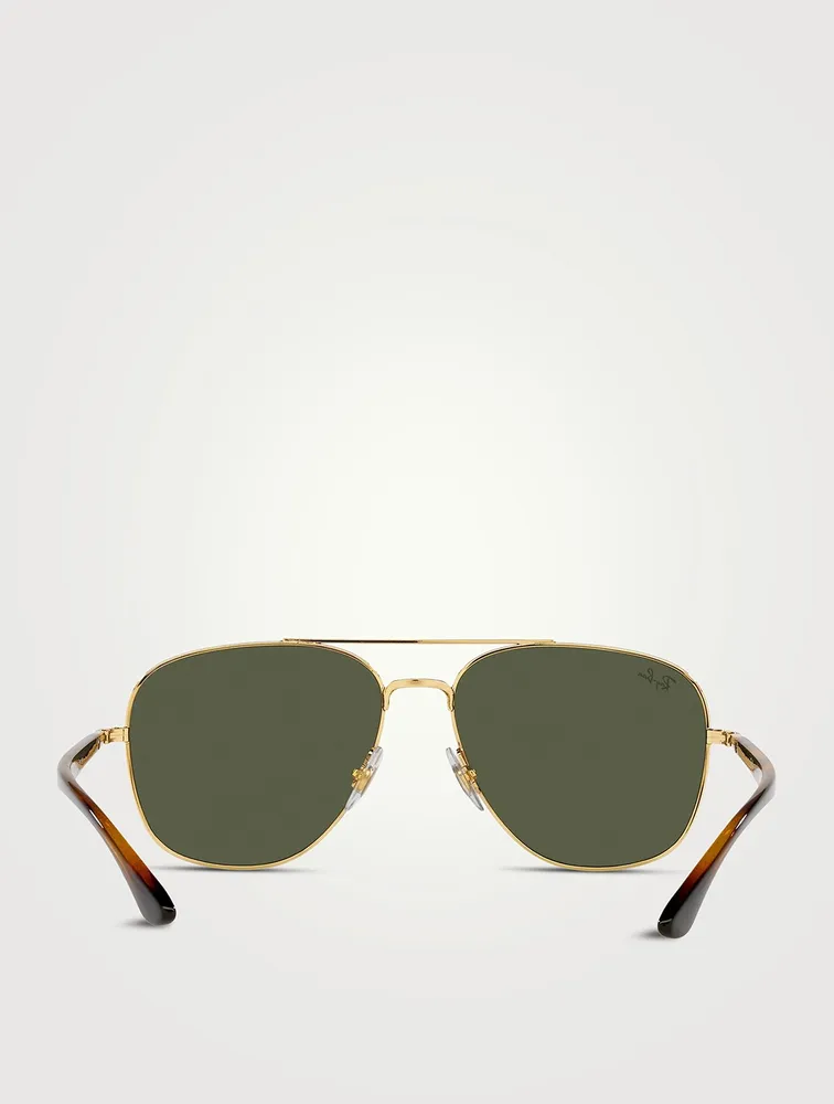 RB3683 Metal Square Aviator Sunglasses