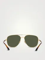 RB3683 Metal Square Aviator Sunglasses