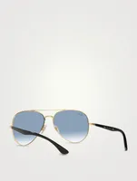 RB3675 Metal Aviator Sunglasses