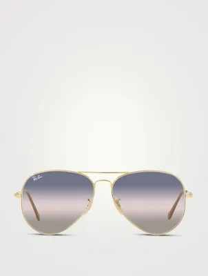 RB3689 Metal Aviator Sunglasses