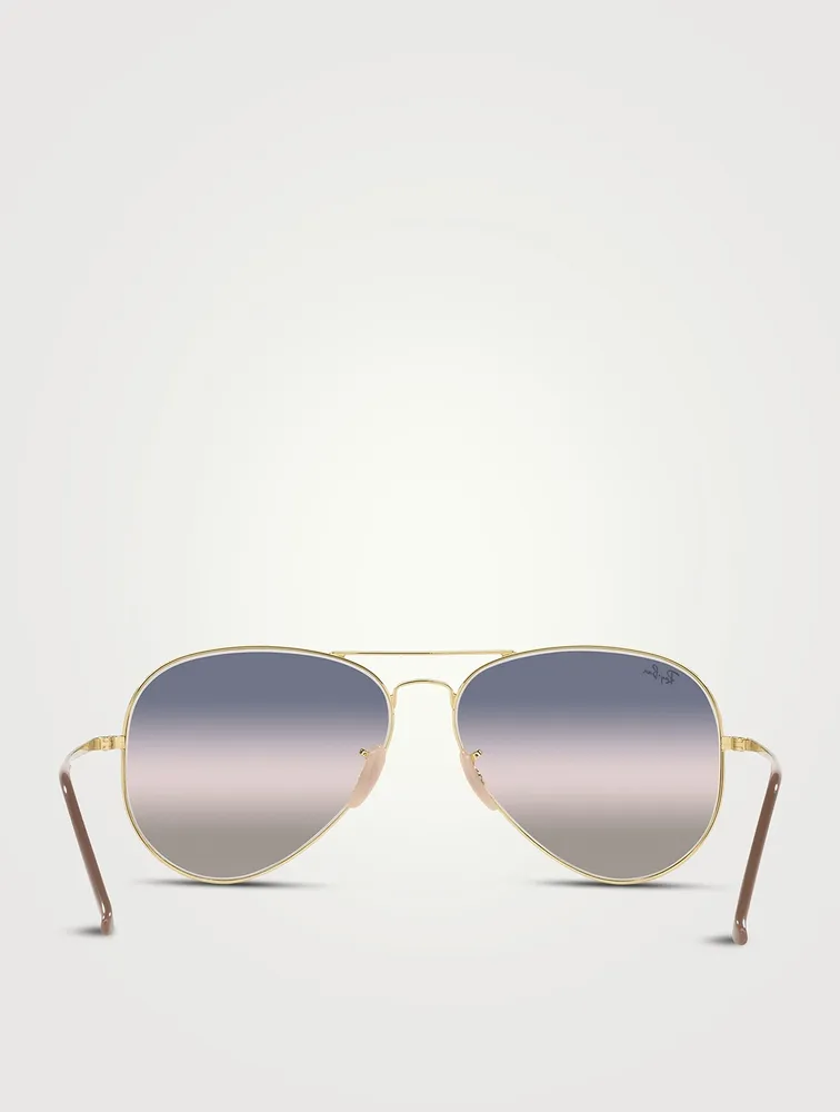 RB3689 Metal Aviator Sunglasses