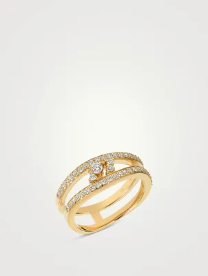 Reverie 18K Gold Ring With Diamonds