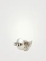 Labyrinth 18K White Gold Earrings With Diamonds