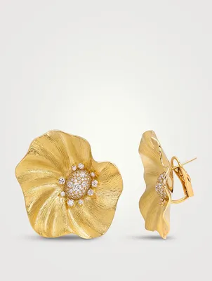 Bahia 18K Gold Earrings With Diamonds