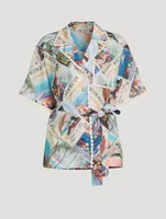 Postcard Oversized Short-Sleeve Shirt