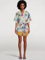 Postcard Oversized Short-Sleeve Shirt