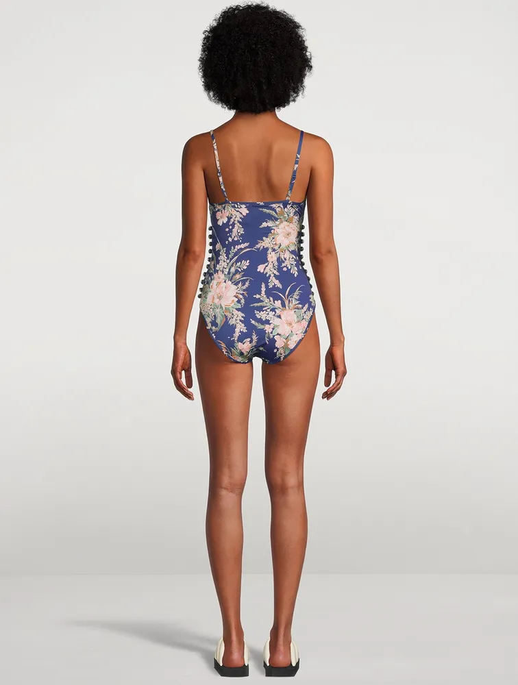 Moonshine One-Piece Swimsuit Floral Print