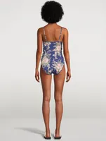 Moonshine One-Piece Swimsuit Floral Print