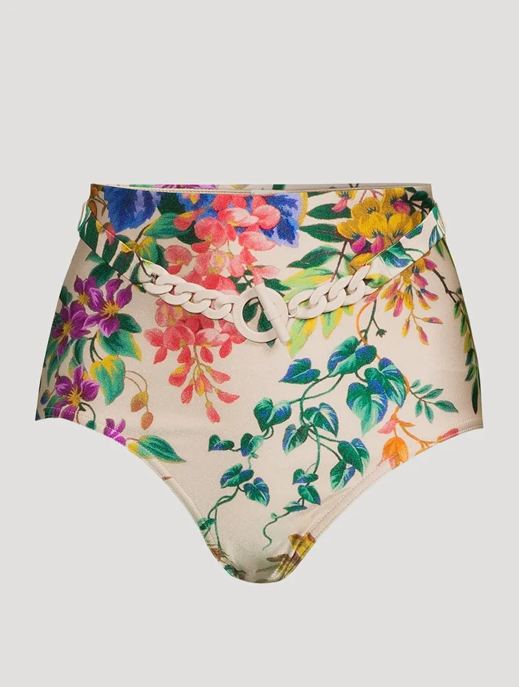 Tropicana High Waisted Swim Bottoms