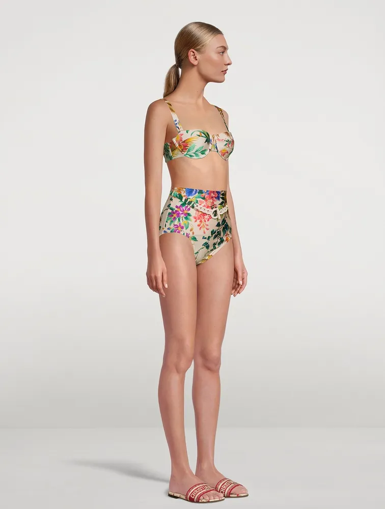 Tropicana High Waisted Swim Bottoms