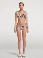 Moonshine Frill Bikini Set Floral Print