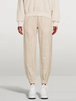Miramar Trompe L'oeil Cable-Knit Joggers