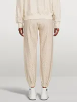 Miramar Trompe L'oeil Cable-Knit Joggers
