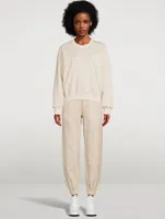 Miramar Trompe L'oeil Cable-Knit Joggers