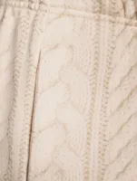 Miramar Trompe L'oeil Cable-Knit Joggers