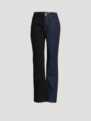 Le Jane High-Waisted Colourblock Jeans