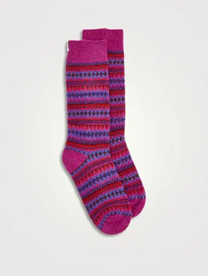 Fairisle Wool Socks