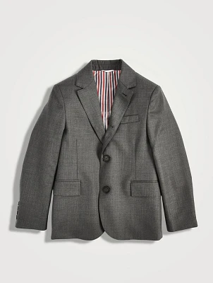 Wool Single-Breasted Blazer