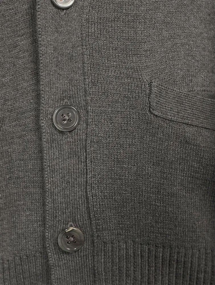 Milano Stitch Cotton V-Neck Cardigan