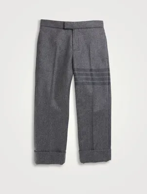 Wool Flannel Tonal Engineered 4-Bar Pants