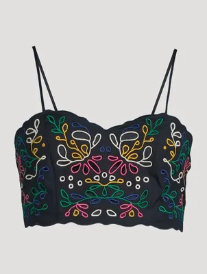 Embroidered Bustier