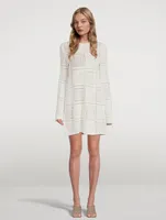 Handkerchief Crochet Mini Dress