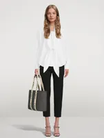 Stretch-Wool Cropped Trousers