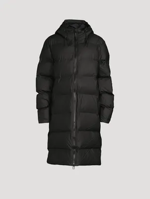 Long Puffer Jacket With Hood