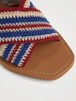 Woody Crochet Slide Sandals