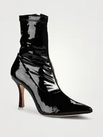 Akiyo Patent Leather Sock Boots