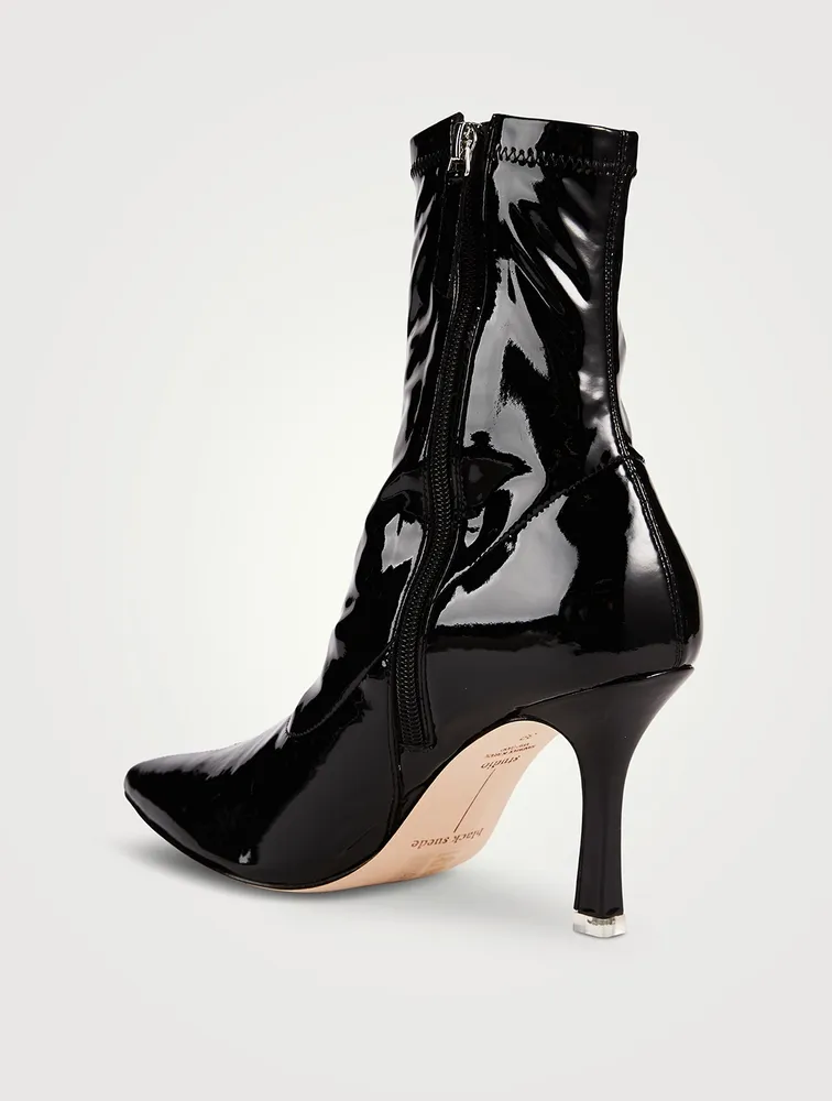 Akiyo Patent Leather Sock Boots