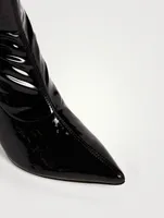 Akiyo Patent Leather Sock Boots