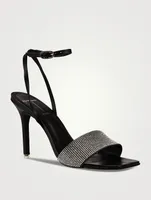 Marisa Leather Sandals With Crystal Strap