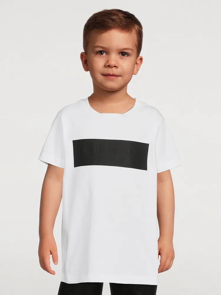 Kids Cotton Box Logo T-Shirt