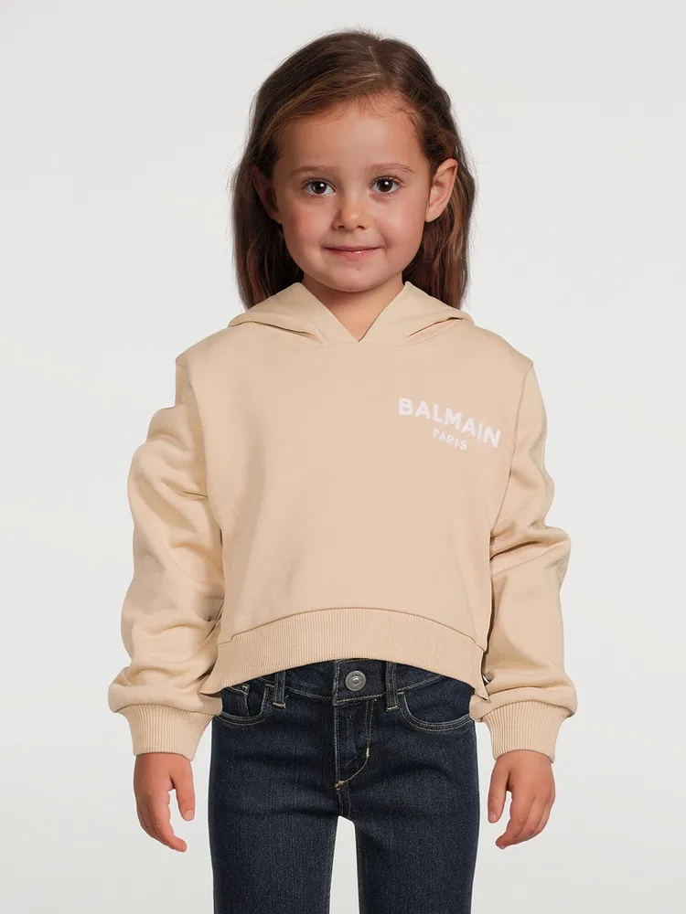 Kids Logo Cropped Hoodie