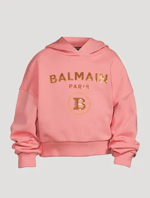 Kids Logo Cropped Hoodie