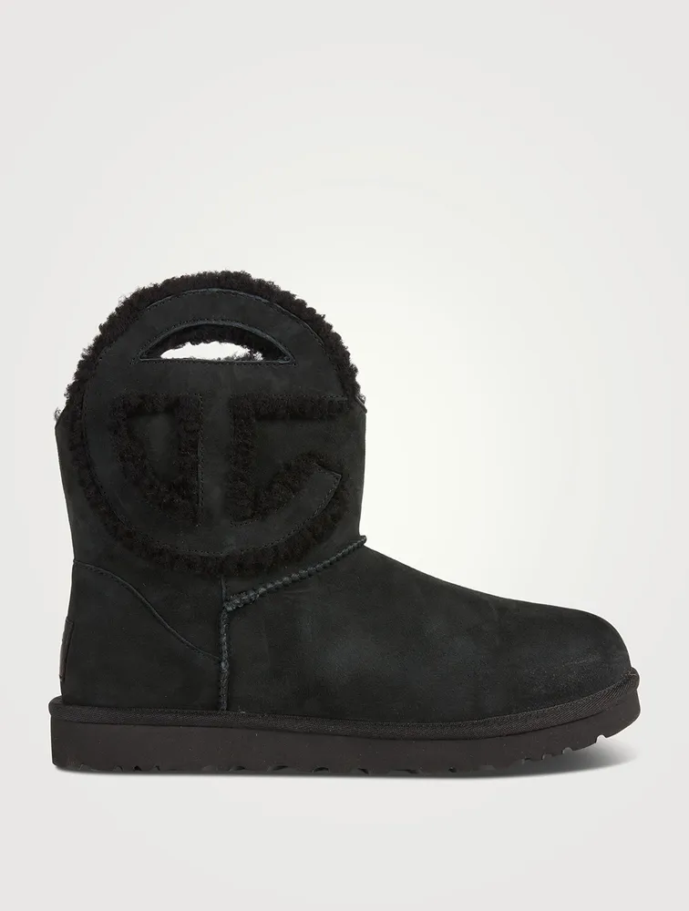 UGG x Telfar Logo Mini Sheepskin Boots